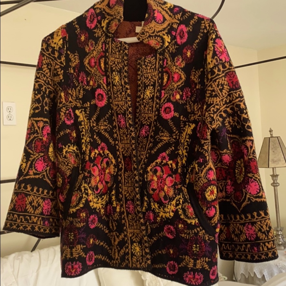 Gorgeous Anthropologie cotton Spandex Knit jacket